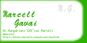 marcell gavai business card